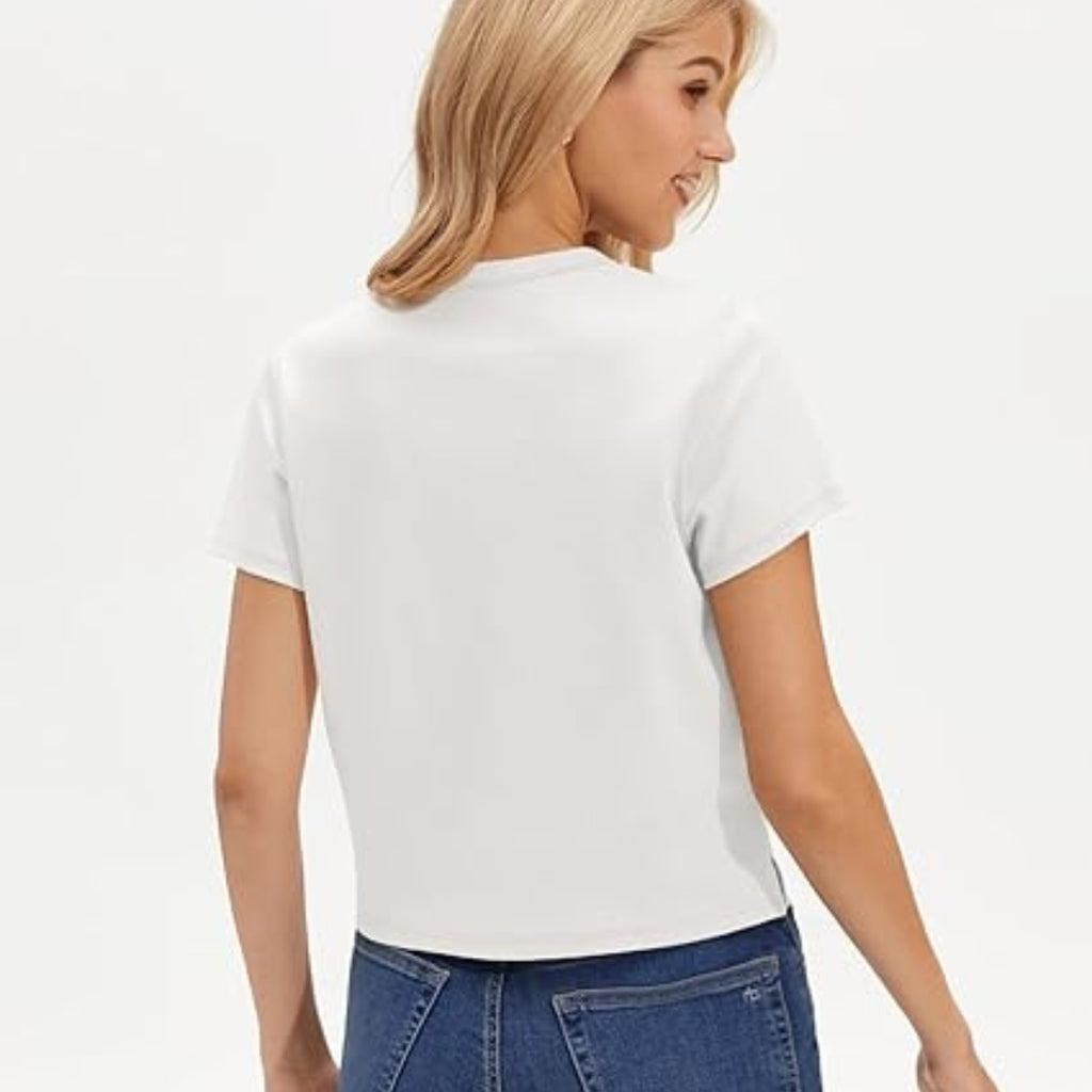 Buneria Boxy Everyday Cotton T-Shirt Soft Lightweight Relaxed Fit Women Tee
