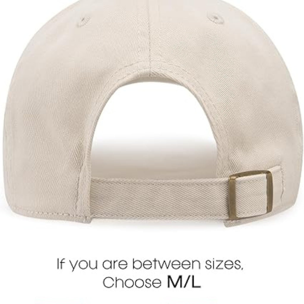 Washed Cotton Baseball Cap Unisex Vintage Soft Lightweight Adjustable Durable Everyday Hat