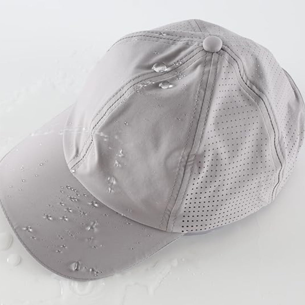 Lightweight Performance Cap Moisture Wicking Breathable UPF50 Adjustable Water Repellent Sports Hat